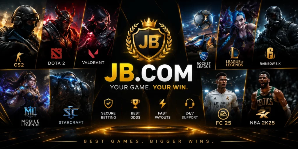 JB.COM esports betting with CS2, Dota 2, Valorant and Rocket League.